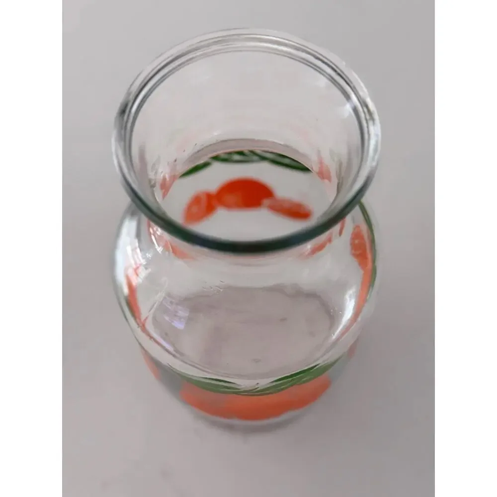 Vintage Anchor Hocking Orange Juice Carafe, Citrus Slice Glass Pitcher